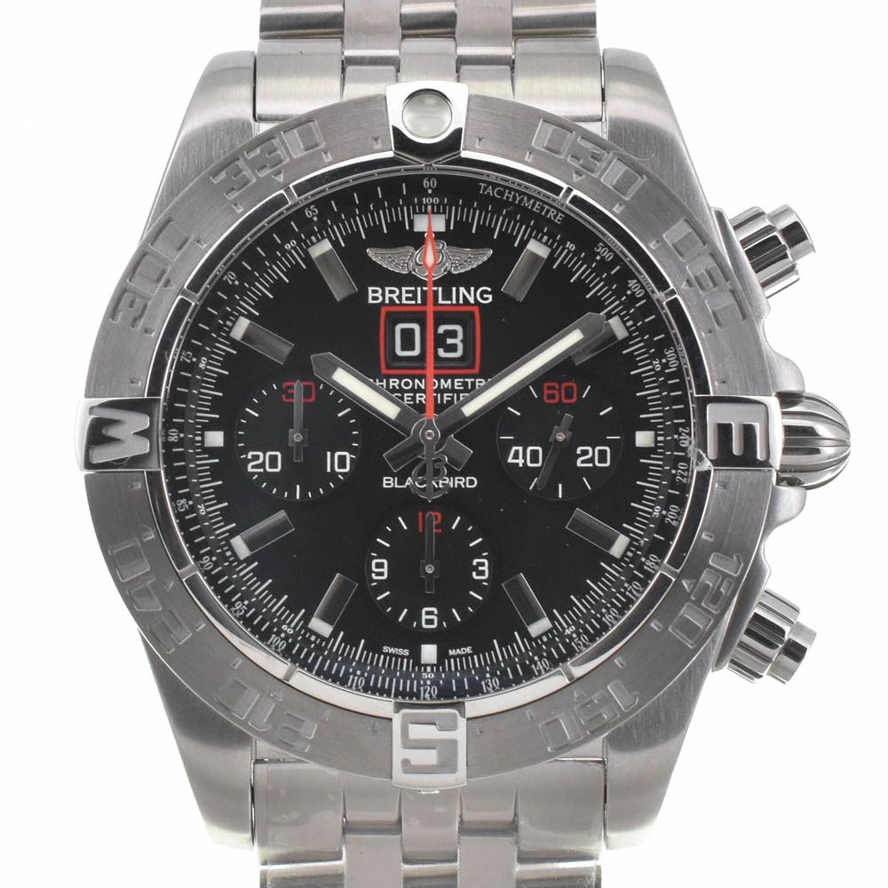 ブライトリング BREITLING A44360 クロノマット ブラックバード 世界 2000本 自動巻き メンズ ♥品 き J 142811