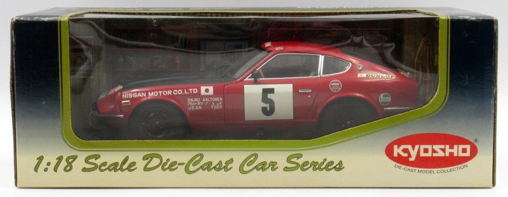 レア 希少 DATSUN 240Z 1972 モンテカルロ 1/18 ラリー 京商 ダットサン240Z 1972 モンテカルロラリー 1/18 - メルカリ