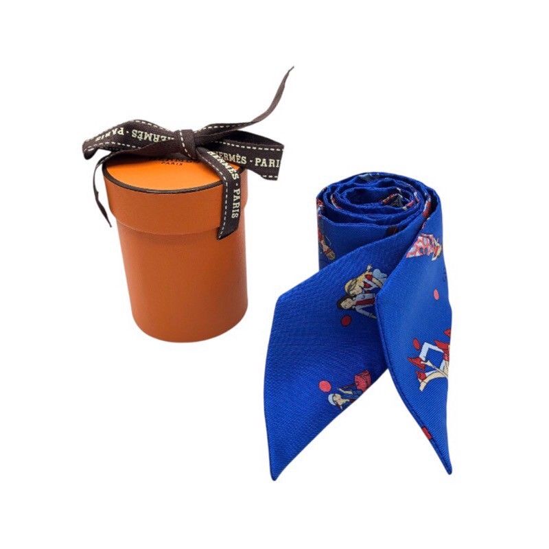 エルメス HERMES ツイリー EX-LIBRIS LES PARISIENNE シルク