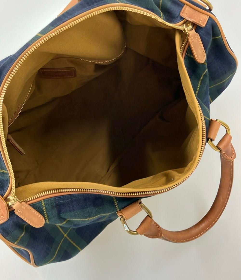 ヴィンテージ ポロラルフローレン チェック柄 ボストンバッグ 2way