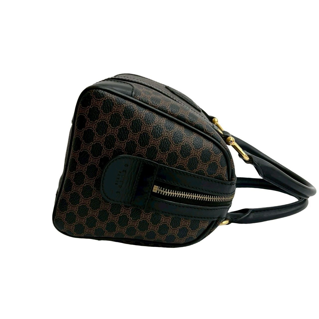 極 美品 CELINE セリーヌ ヴィンテージ マカダム 柄 トリオンフ ロゴ