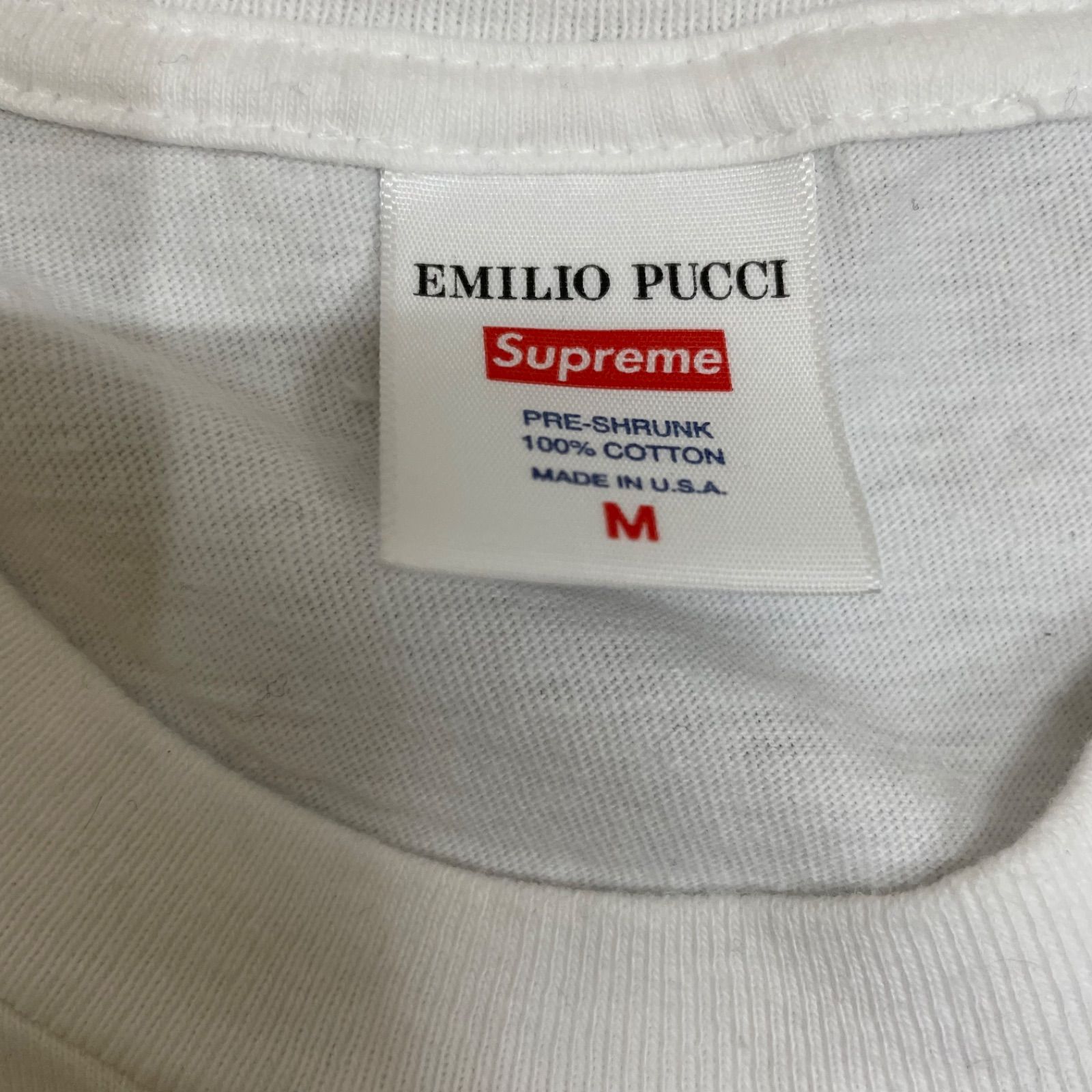 ◎supreme シュプリーム Tシャツ Mサイズ ホワイト エミリオプッチ 