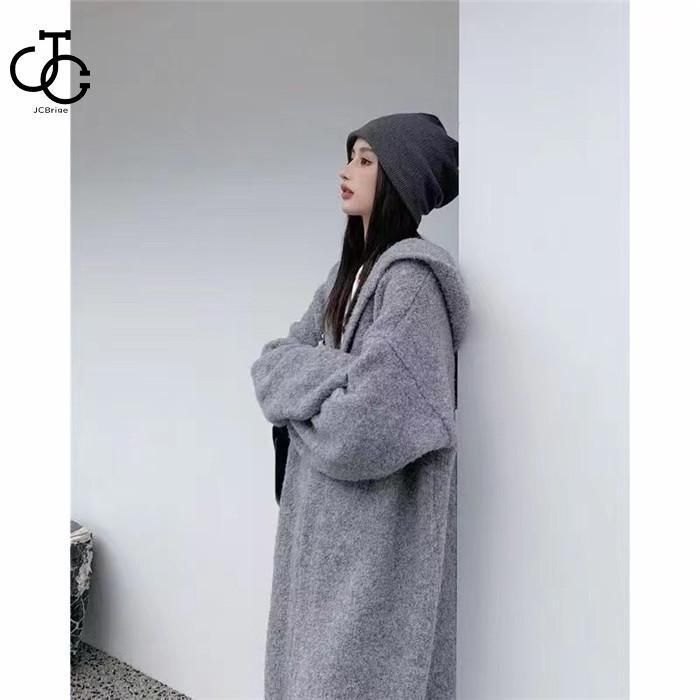 ロング カーディガン レディース フード付き ニットカーディガン ロング カーディガン レディース フード付き ニットカーディガン