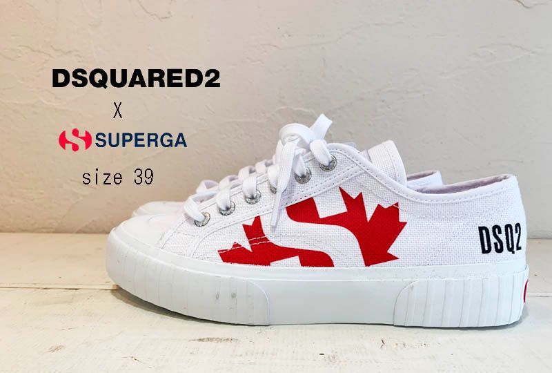 Dsquared2 x Superga ディースクエアードスニーカー サイズ39 - メルカリ