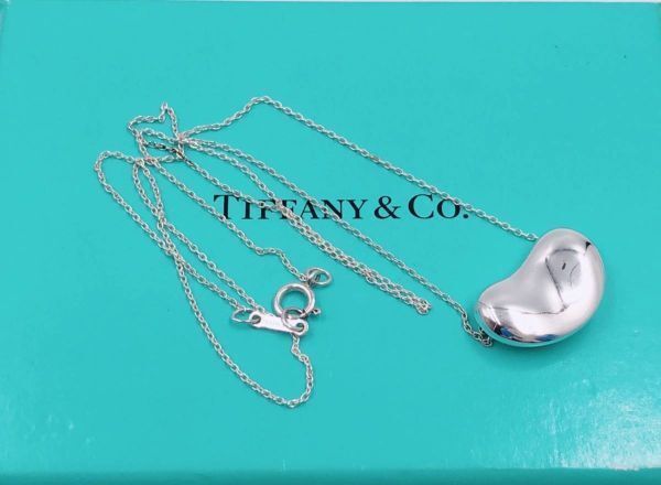 TIFFANY&CO.【美品】ビーンネックレス　ラージ　シルバー　925 豆 美品 TIFFANY & CO. ティファニー ラージ ビーン ビーンズ 豆