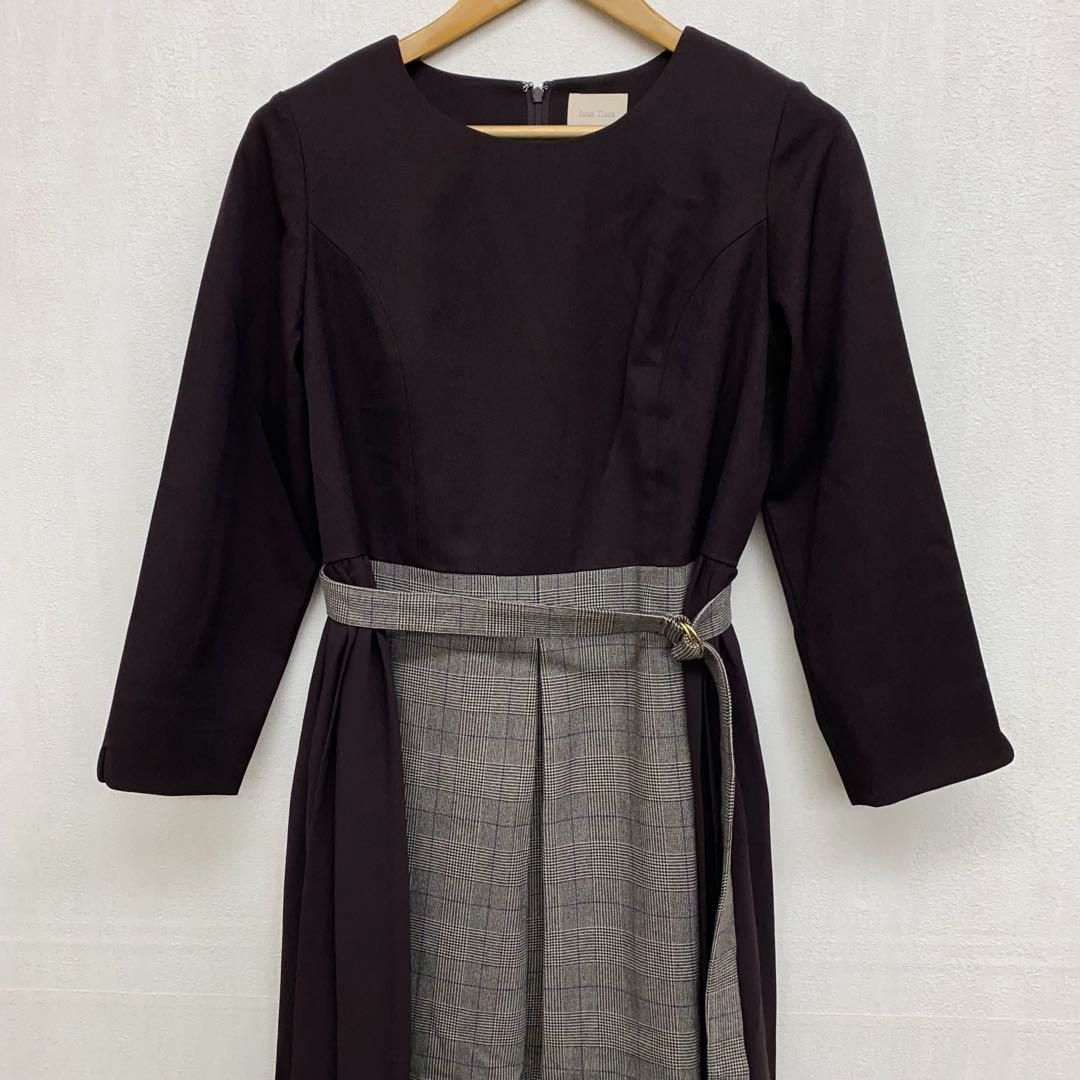 m4891 ローズティアラ サイドプリーツ切り替え ワンピース