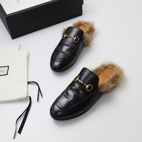 GUCCI グッチ　ホースビット　プリンスタウン　36 1/2 ブラック Gucci グッチ プリンスタウン ミュール - FARFETCH
