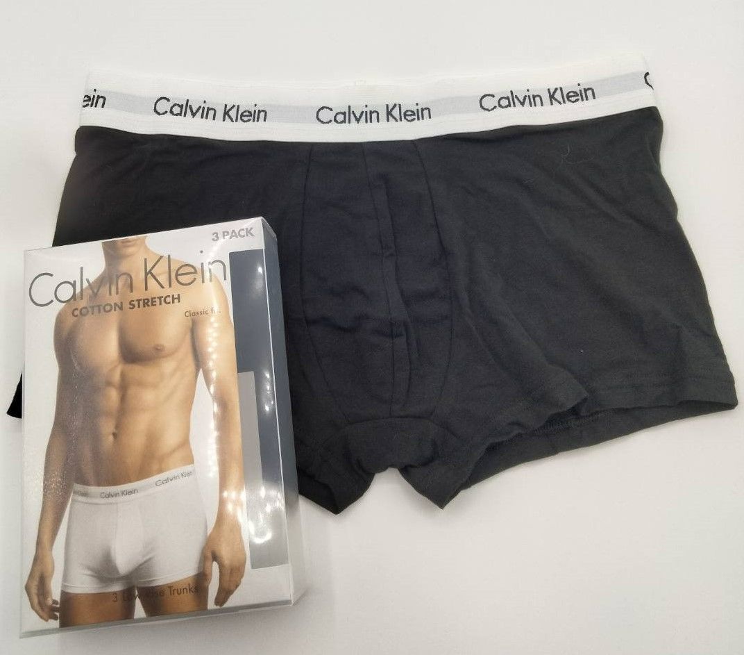 Calvin Klein(カルバンクライン) ローライズボクサーパンツ 黒×白×グレイ Mサイズ 3枚セット メンズボクサーパンツ 男性下着  U2664 - メンズ下着専門店 【Pride】 - メルカリ