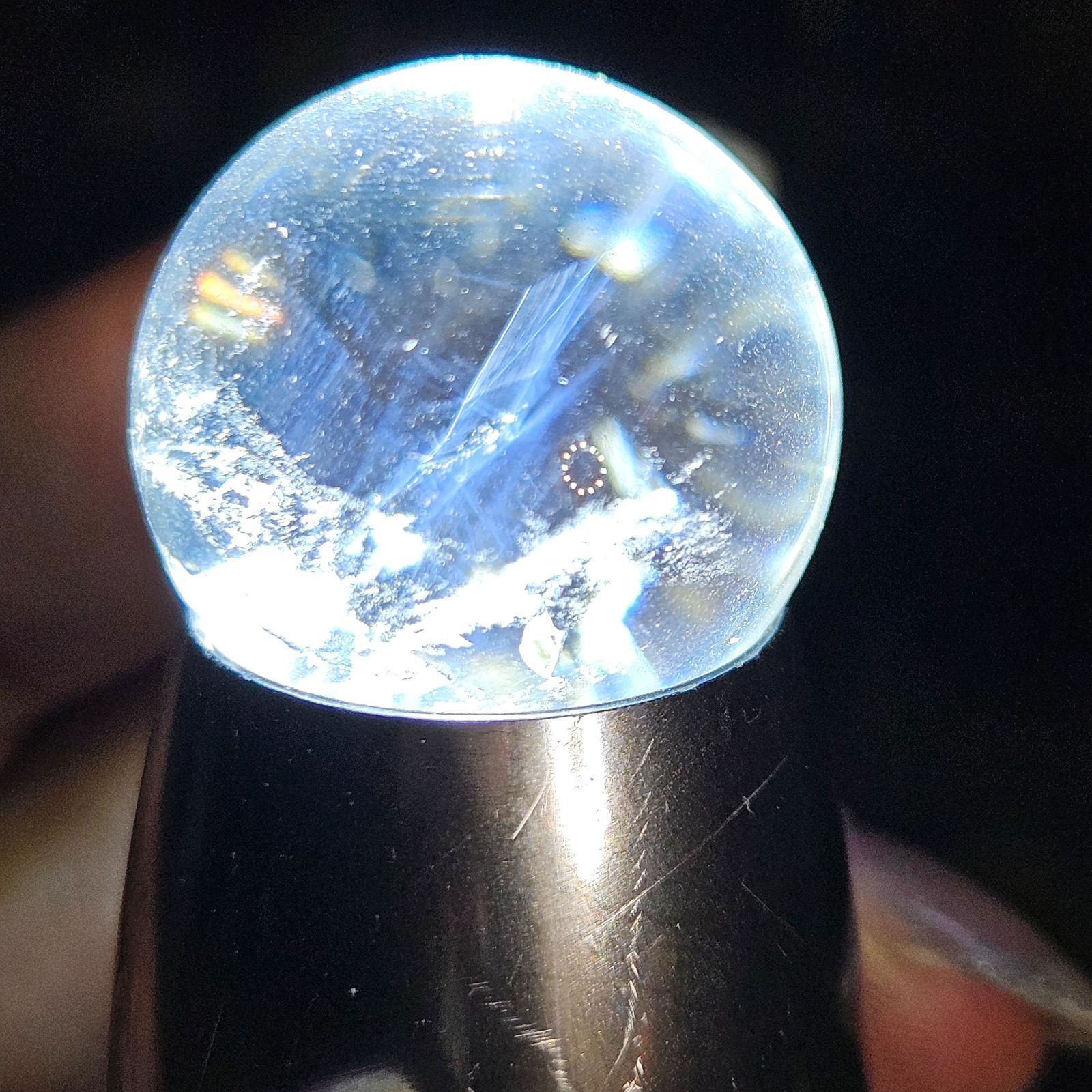 水晶　エンジェルラダー　ブルーニードル　スフィア 水晶 エンジェルラダー ブルーニードル スフィア