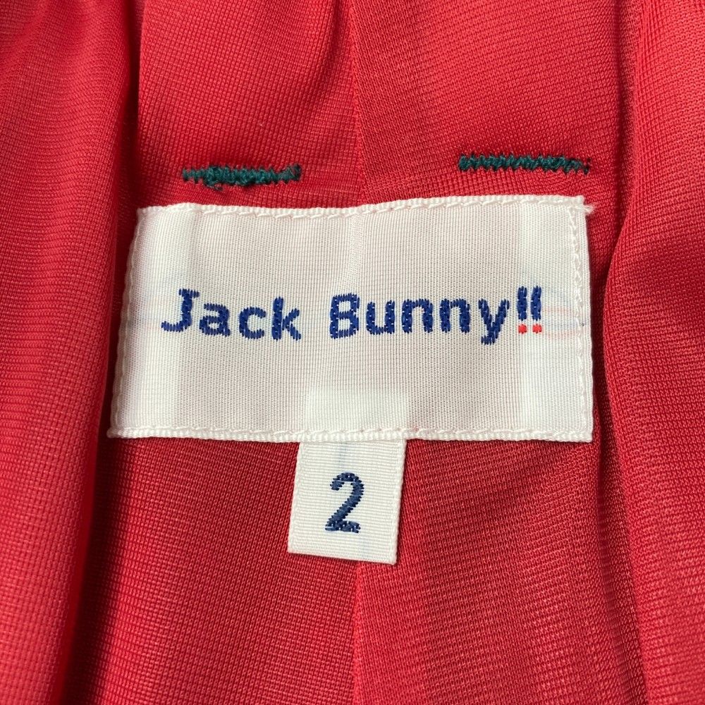 サイズ：2 JACK BUNNY ジャックバニー  インナー付 ストレッチスカート ロゴ×チェック柄 ピンク系 [240101469986] ゴルフウェア レディース ストスト サイズ：2 JACK BUNNY ジャックバニー インナー付 ストレッチ