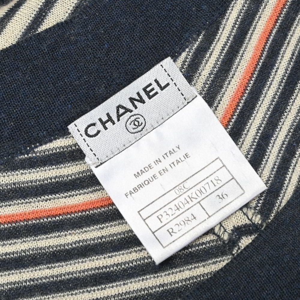 クリーニング済CHANEL黒カシミア 70％シルク30% CHANEL カシミヤシルク混 ニット ワンピース - メルカリ