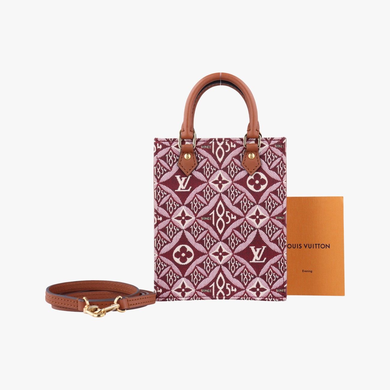ルイヴィトンLouis VuittonSINCE1854 プティット サックプラ 2020AWボルドー× ブラウンモノグラム ジャカードM69846SP3260 ICチップ