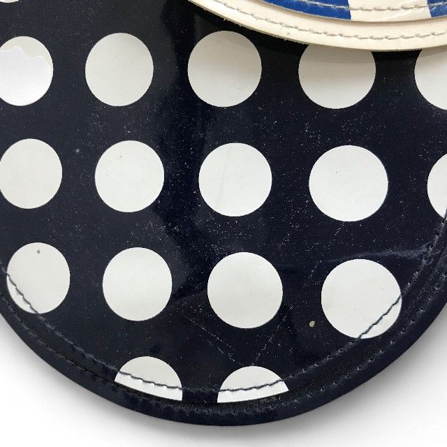 コムデギャルソン COMME des GARCONS 丸形ドットパスケース ブルー 2枚セット