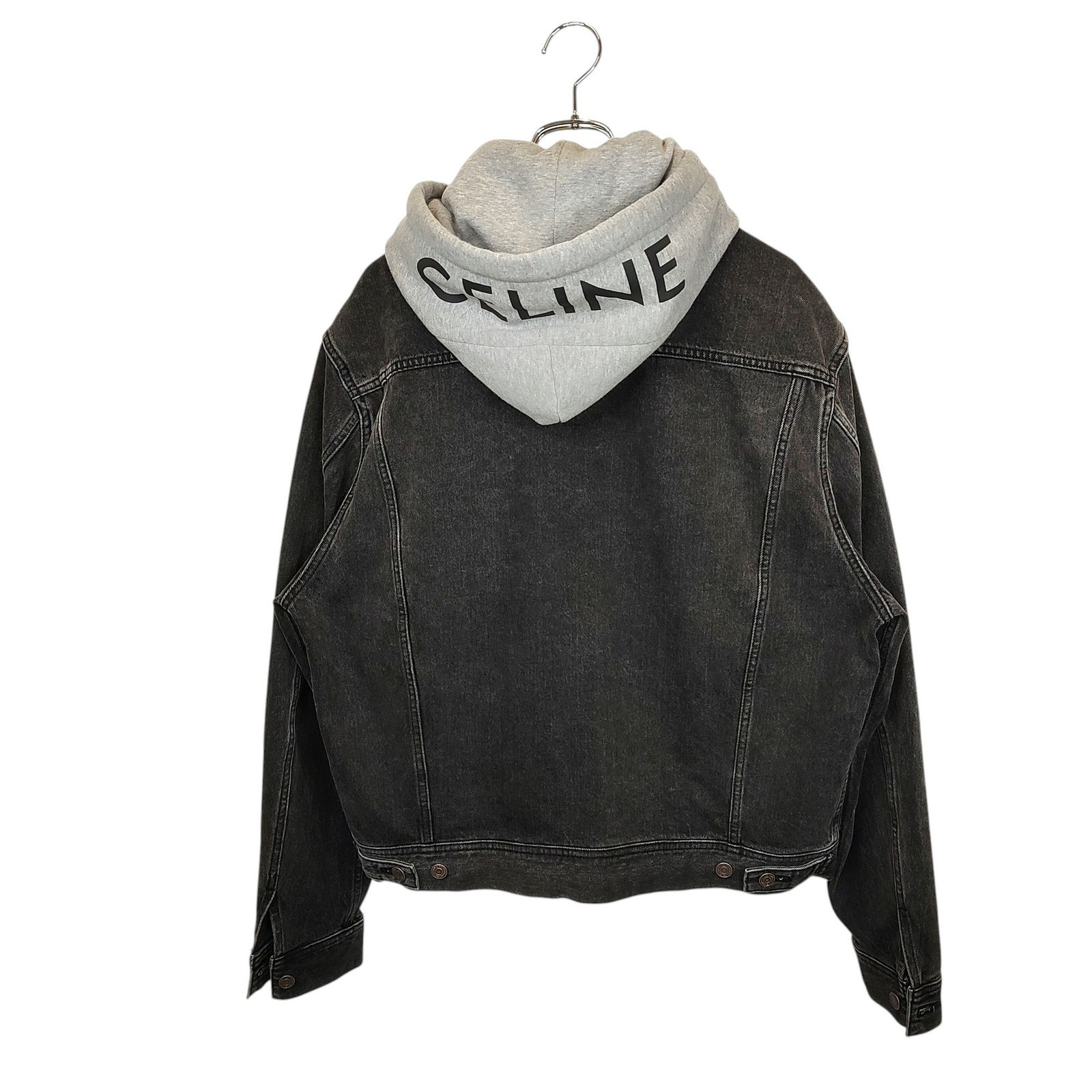 *CELINE*ウール フード付きジャケット ファートリム付き org.jpg