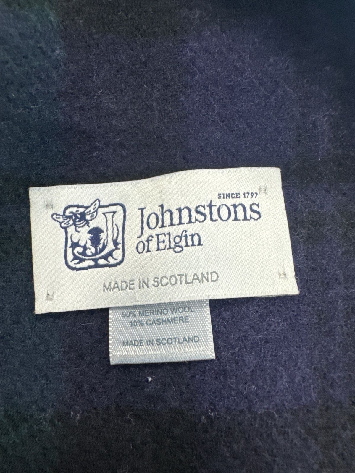 Johnstons of Elgin グリーンラベルマフラー Johnstons of Elgin✖️グリーンレーベルリラクシングの大判