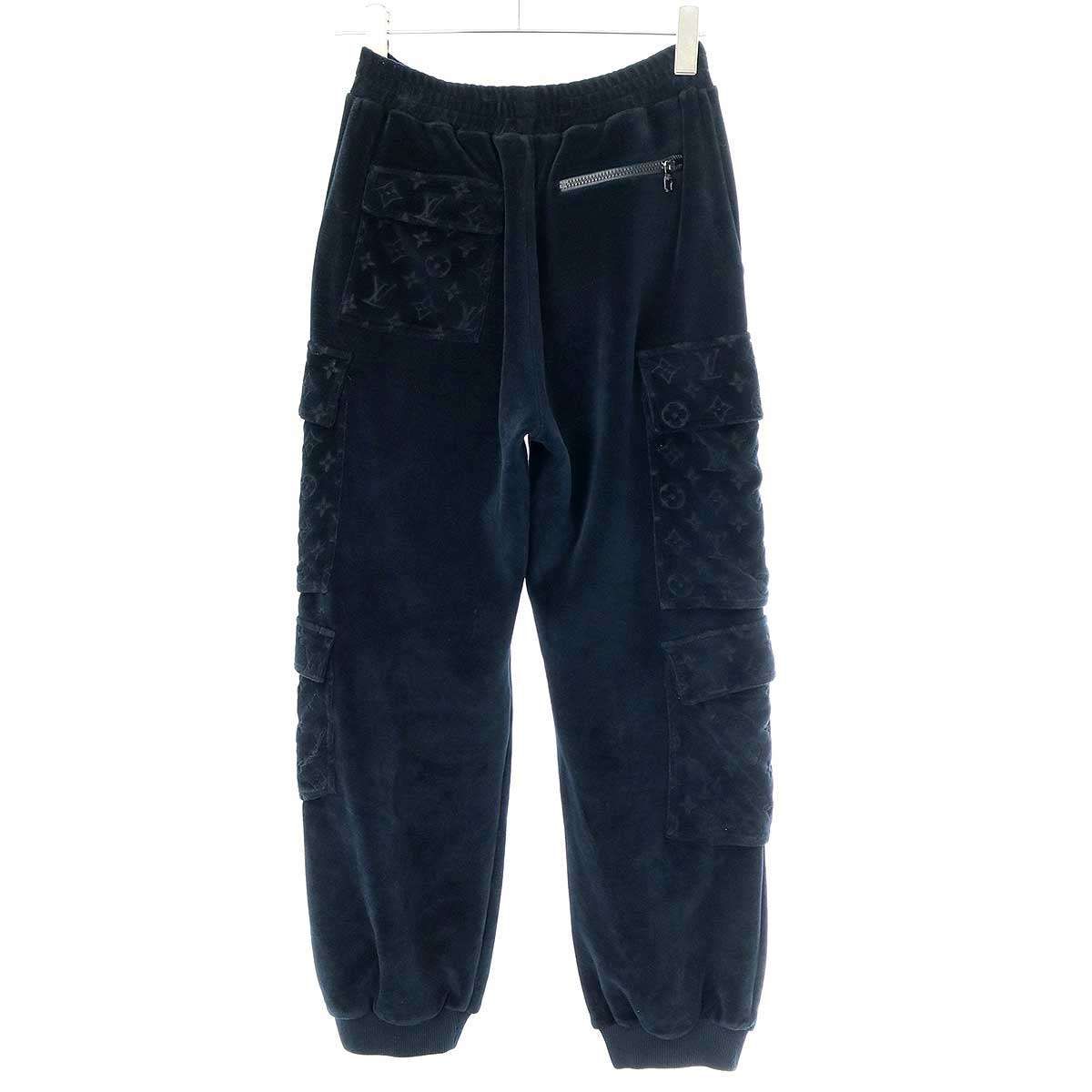 LOUIS VUITTON ルイヴィトン 19SS Velour Monogram Pants ベルベットモノグラムカーゴパンツ JZA HGY83W  ブラック XXS - メルカリ