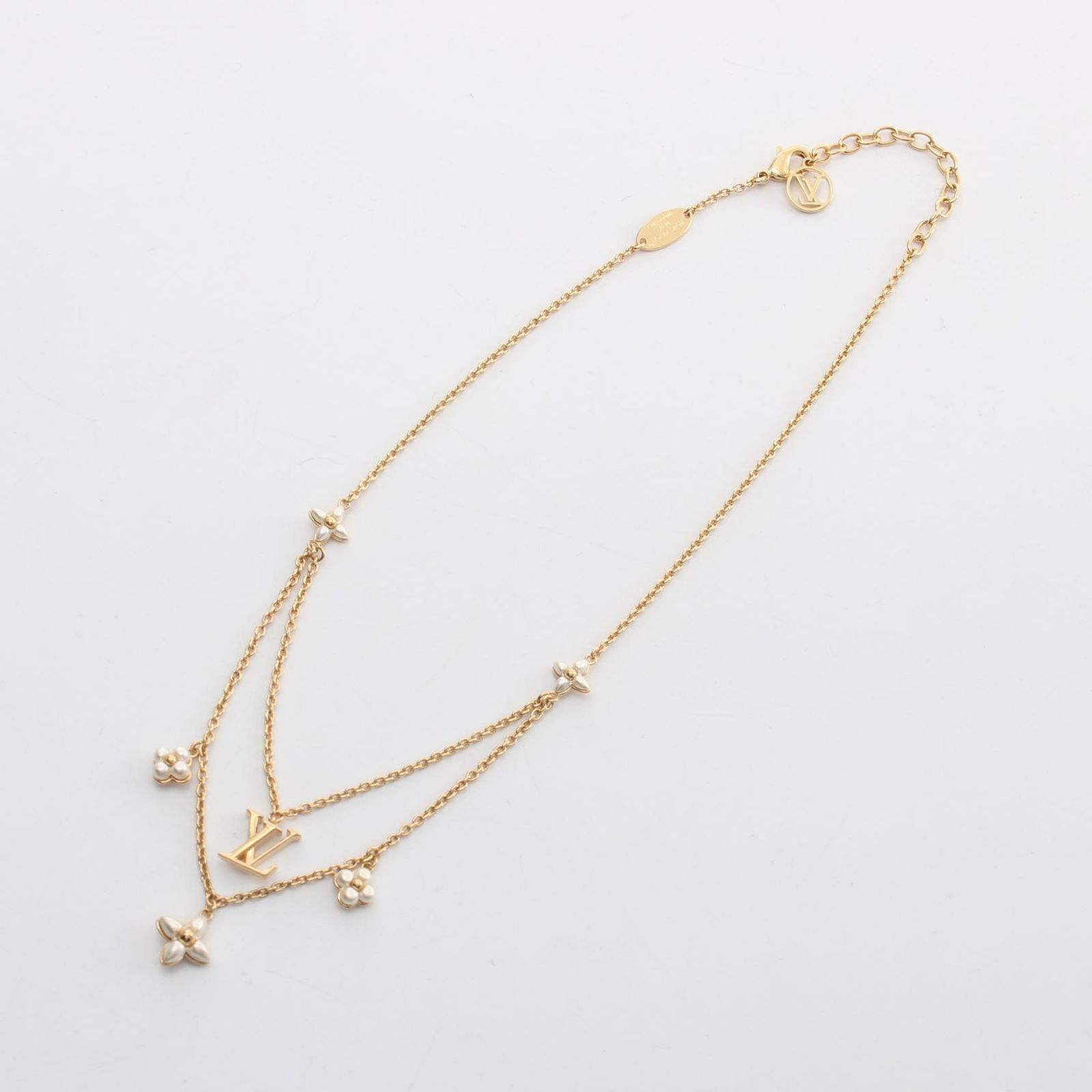 ルイ・ヴィトン LOUIS VUITTON ネックレス LV フローラグラム M00981  