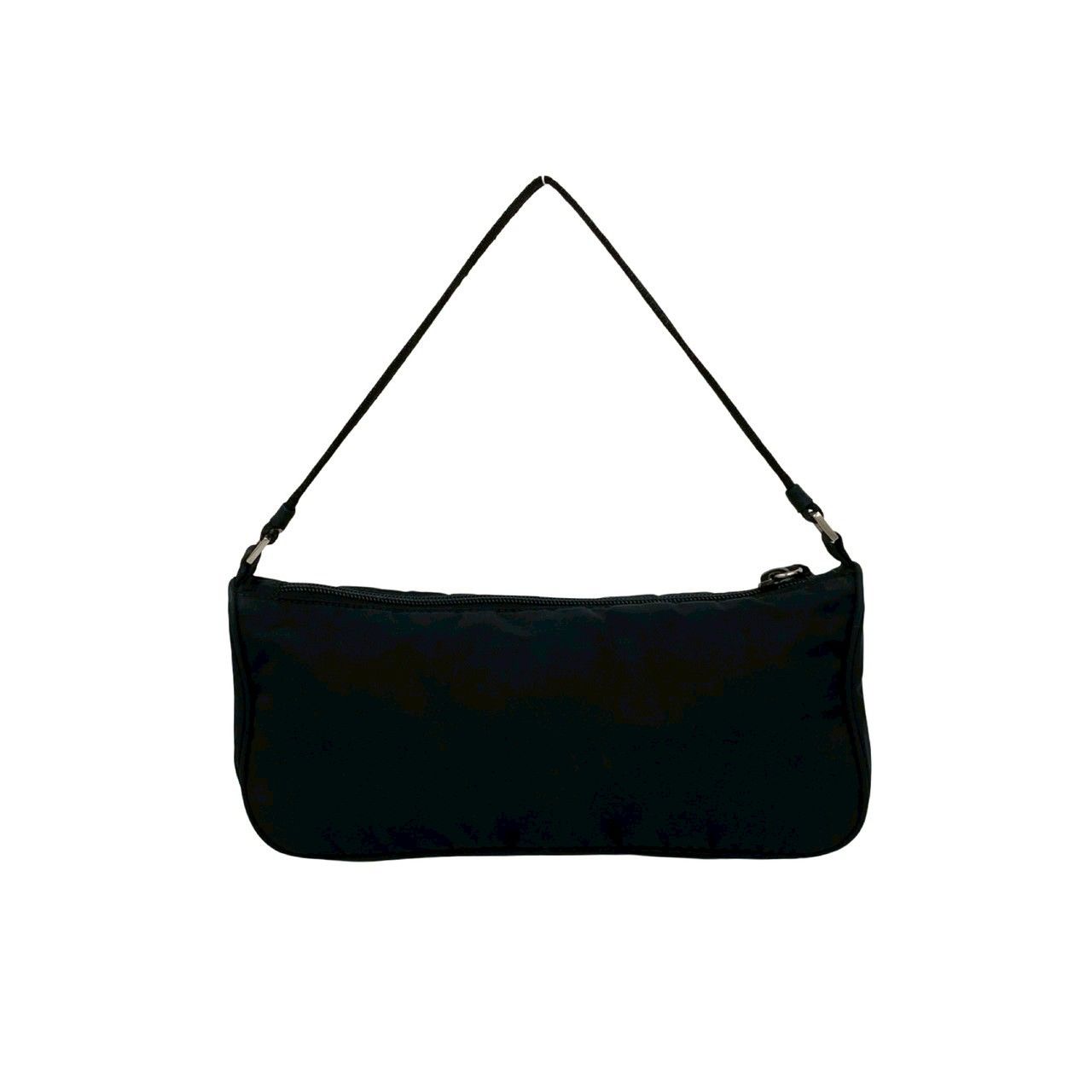 希少 極美品 PRADA プラダ 三角プレート ナイロン ポーチ ミニバッグ 黒 2182375987.jpg?1708335294