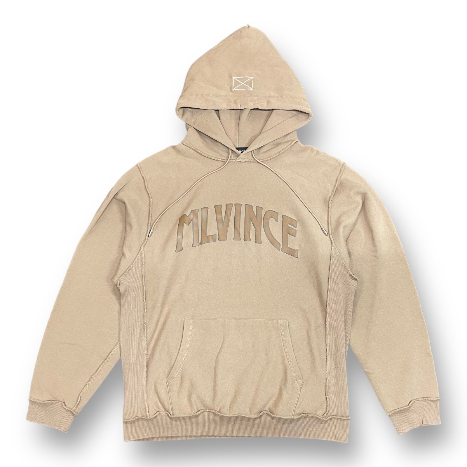 美品 MLVINCE arch logo hoodie brown アーチロゴ フーディー スウェット パーカー メルヴィンス ブラウン XL  54042A
