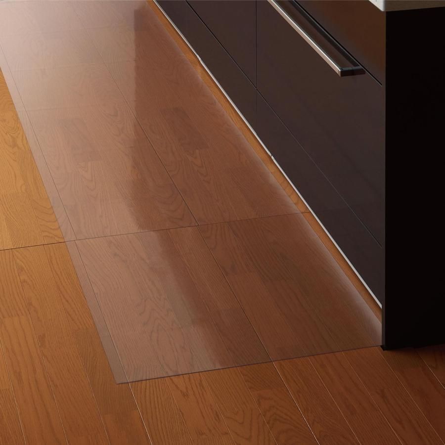 質の高い日本製 Belca ベルカ 透明マット キッチンマット 270cm 幅270×奥行60×厚さ0.08cm クリア 保護マット キズ 汚れ
