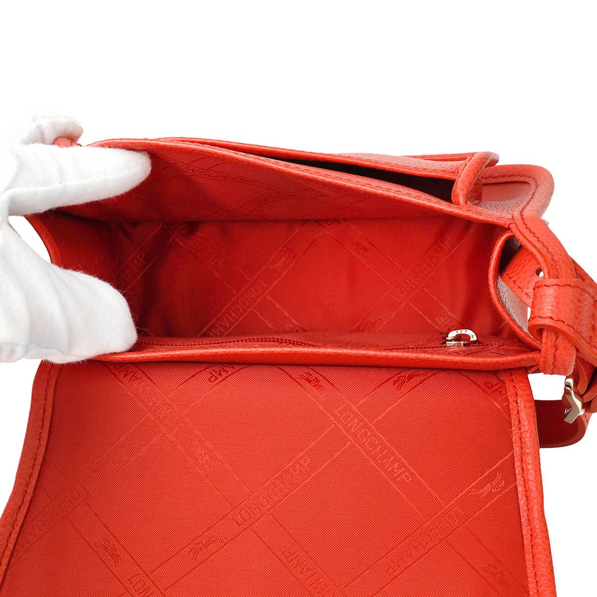 新品 ロンシャン LONGCHAMP ショルダーバッグ ル フローネ クロスボディバッグ Sサイズ オレンジ ロンシャン LONGCHAMP ショルダーバッグ ル フローネ クロスボディ