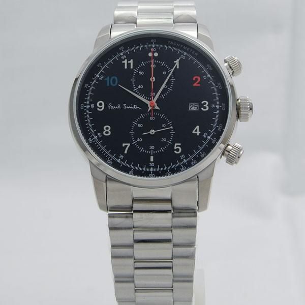 Paul Smith ポールスミス 腕時計 BLOCK CHRONO 2016 ブラック 42.5mm 