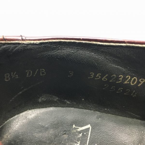 60s-70s?Vintage/希少白タグ赤文字★BOSTONIAN　ボストニアン　フルブローグ　バーガンディ　size8.5D/B　/men's 管No.WZF-36 60s-70s?Vintage/希少白タグ赤文字☆BOSTONIAN ボストニアン