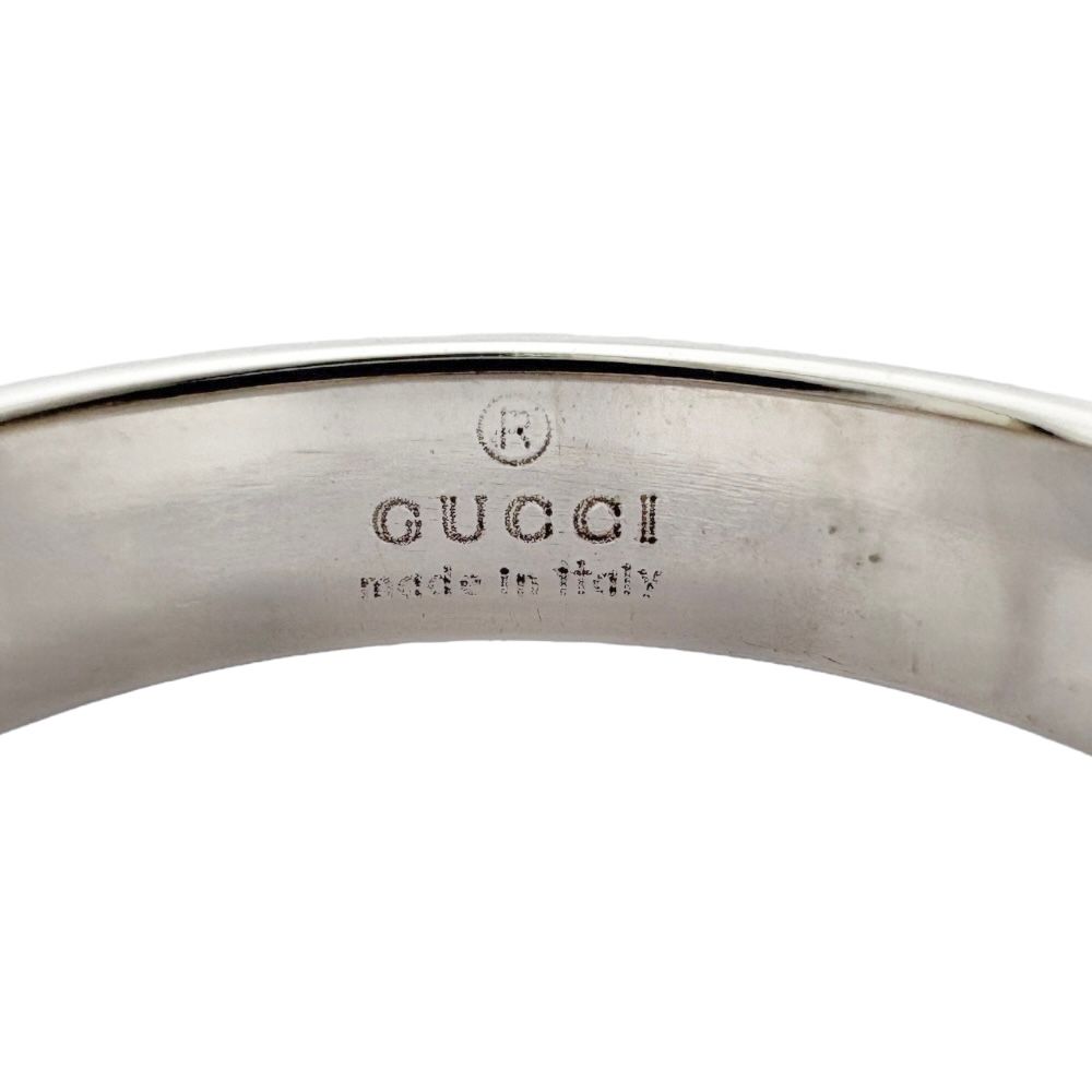 グッチ アイコン リング 指輪 10.5号 18金 K18ホワイトゴールド  