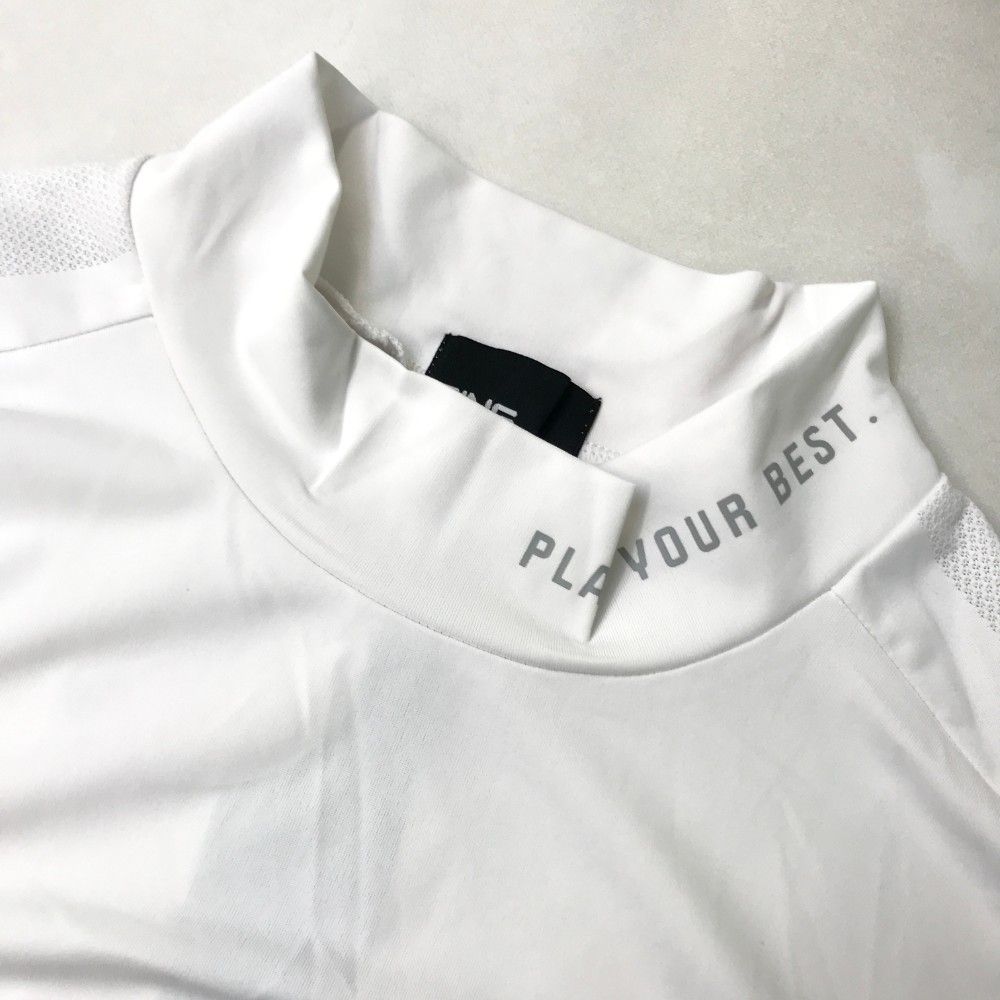 サイズ：LL PING ピン 2024年モデル ハイネック 長袖Tシャツ  ホワイト系 [240101428221] ゴルフウェア メンズ ストスト PING 【新品】PING ピン 2024年モデル ハイネック 長袖Tシャツ