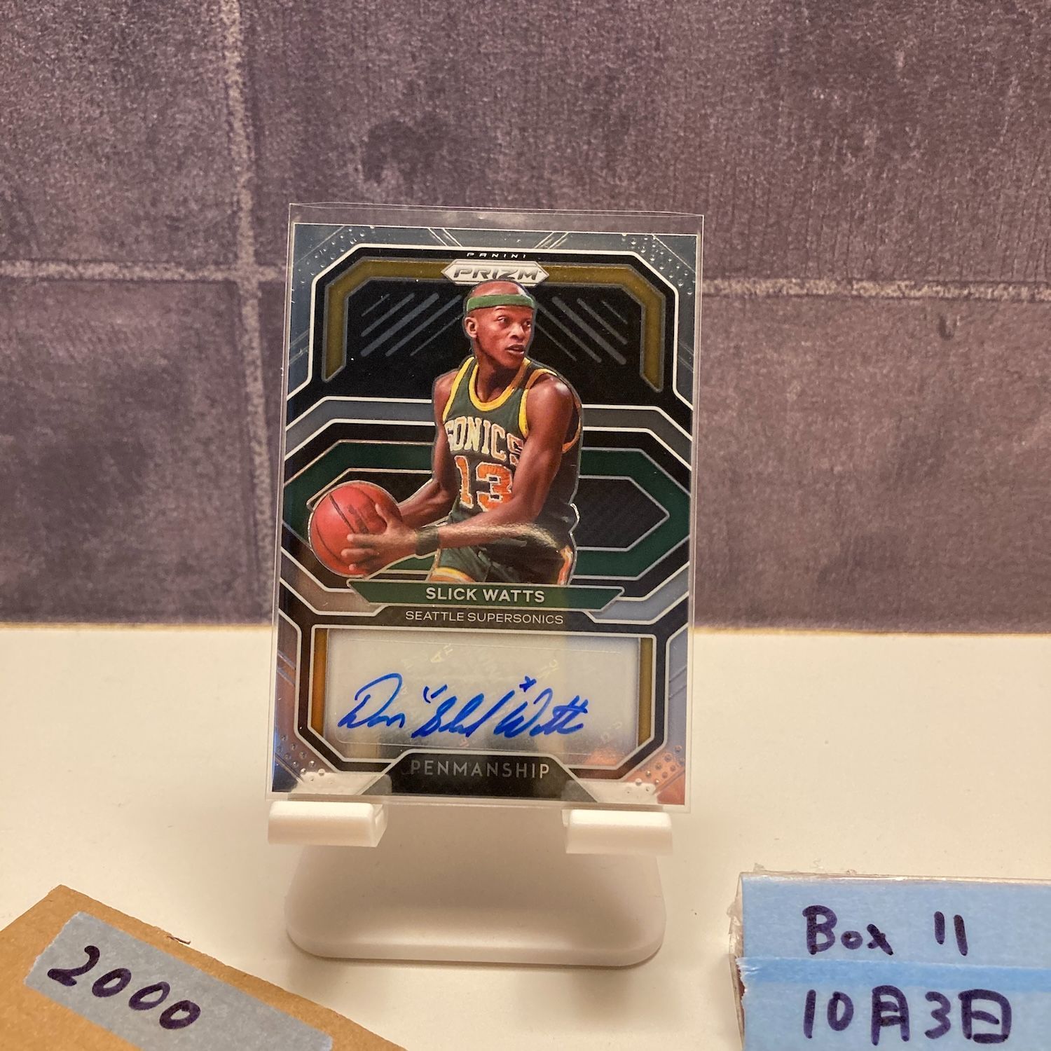 2020-21 Panini Prizm Slick Watts 直筆サインカード SEATTLE