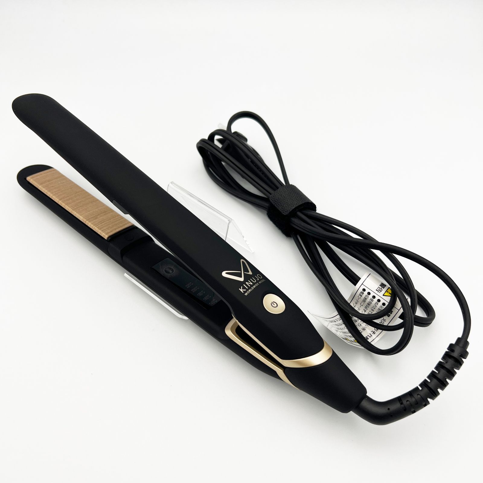  絹女 KINUJO ストレートヘアアイロン W worldwide model DS 200-BK ブラック ストレートヘアアイロン ヘアアイロン