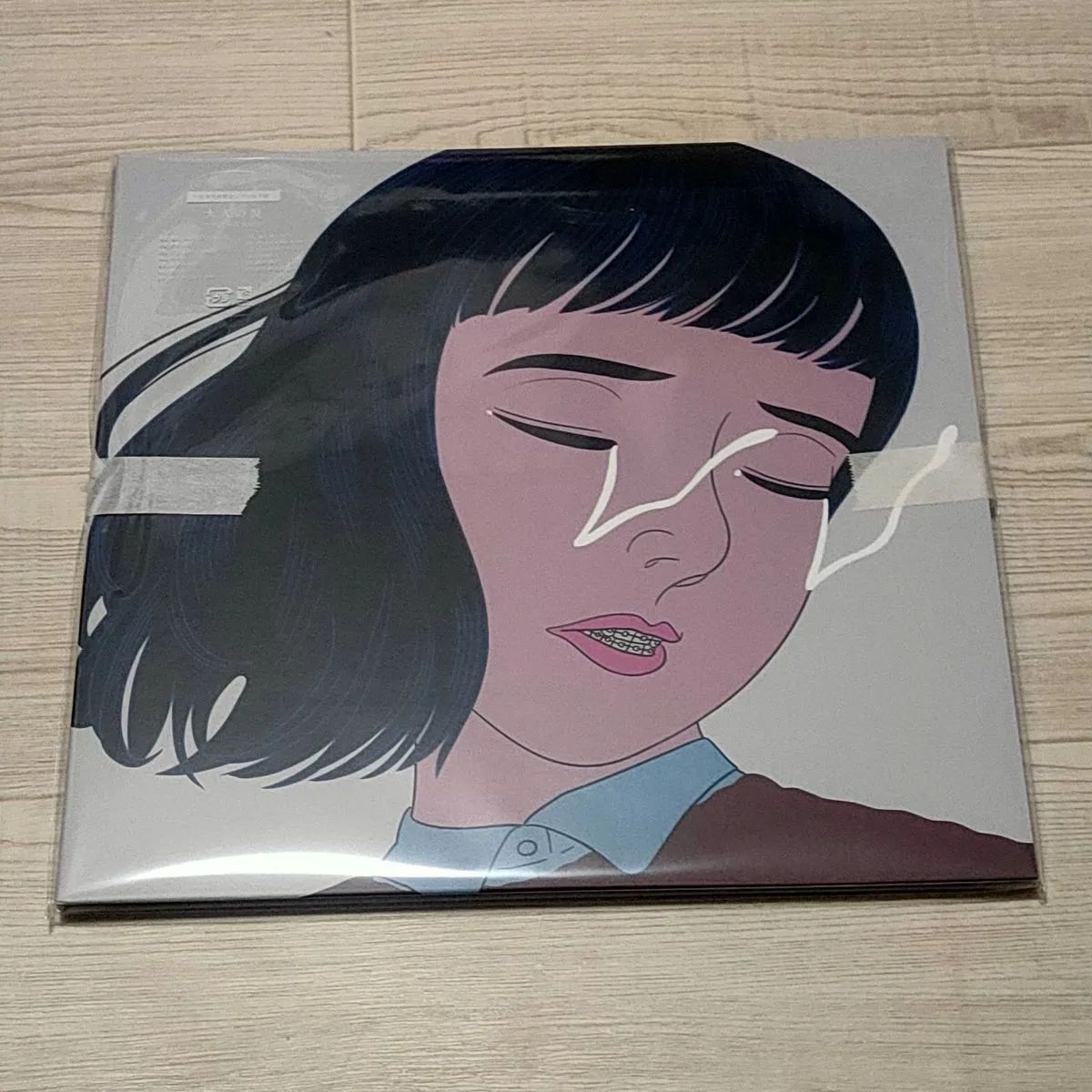 大人の涙 マカロニえんぴつ レコード ステッカー アナログ盤 限定 LP 大人の涙を流す4人のステッカー | マカロニえんぴつ OFFICIAL