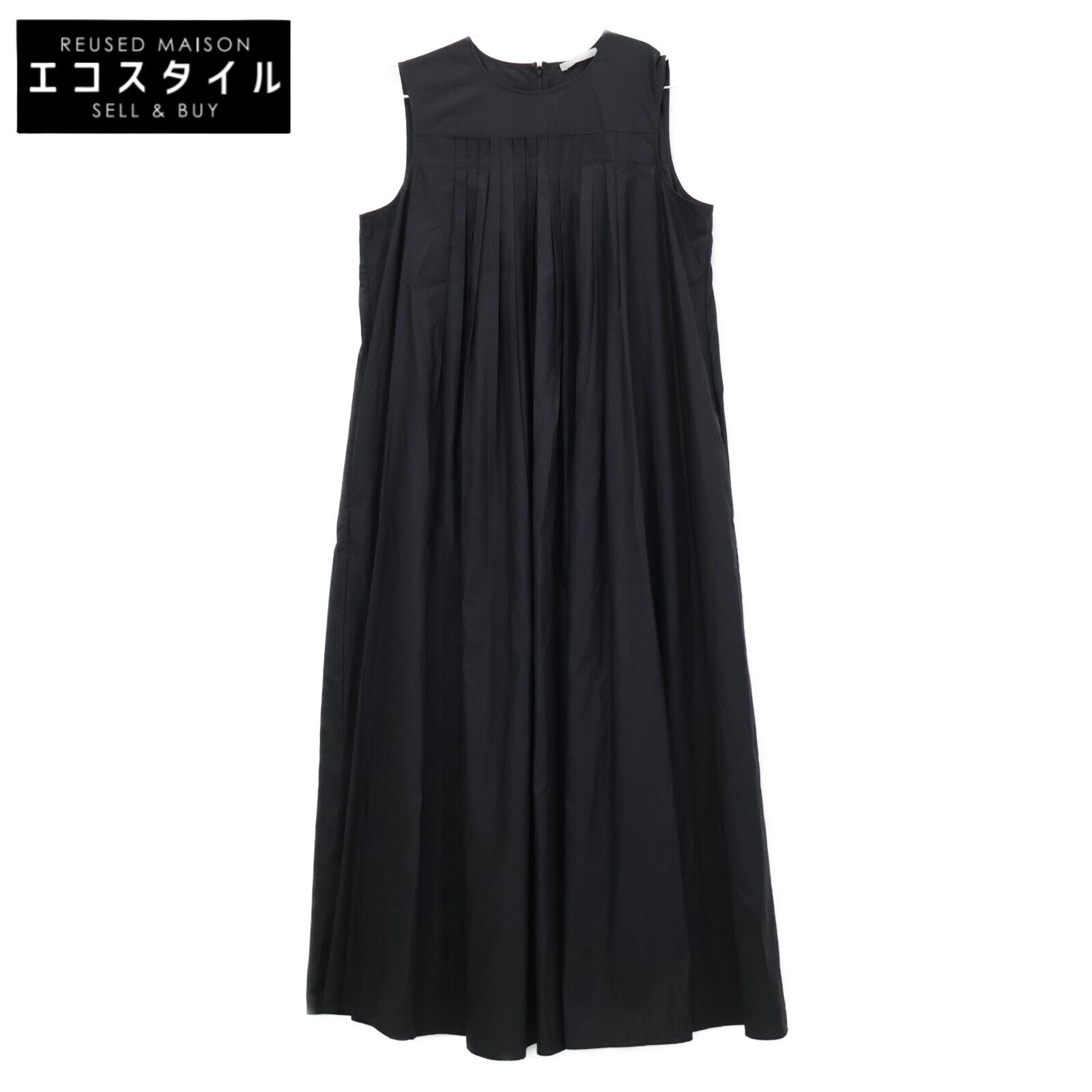 theory luxe セオリーリュクス 24年 ﾌﾞﾗｯｸ BENDOM NIXIE ﾉｰｽﾘﾌﾞﾜﾝﾋﾟｰｽ 38