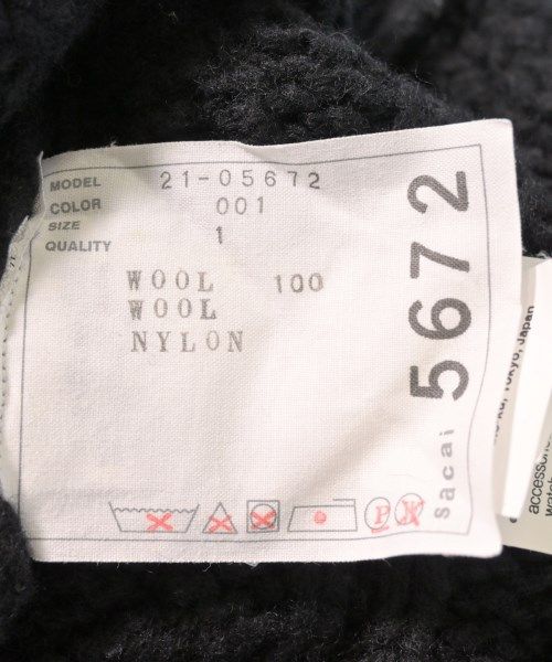 sacai - サカイ Sacai セーター ニット 衣料品 トップス ウール レディース ネイビー系 20-05237 【中古】 sacai】サカイ レディース ニット セーター 五分袖 異素材