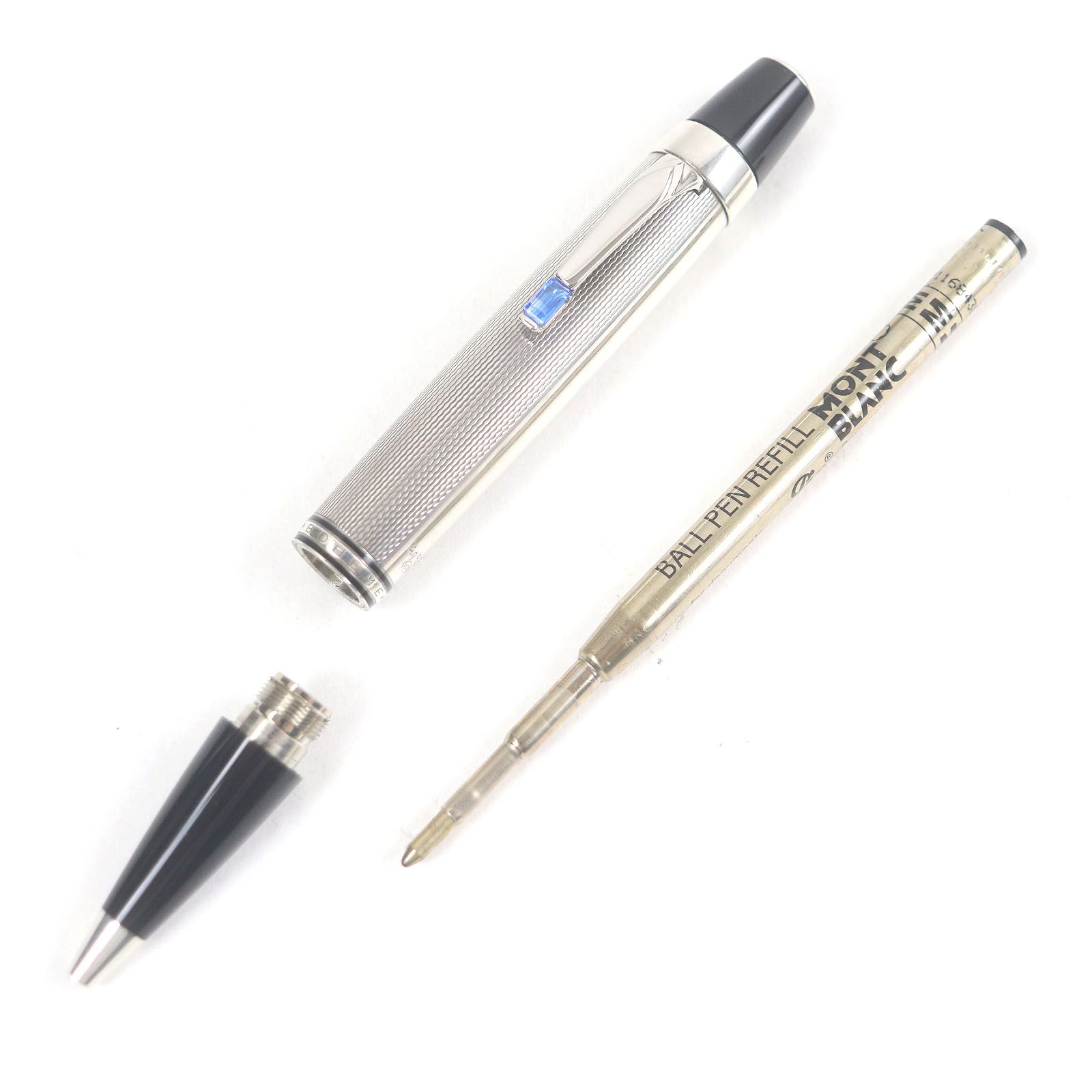 美品□MONTBLANC モンブラン BOHEME ボエム AG925 ブルー