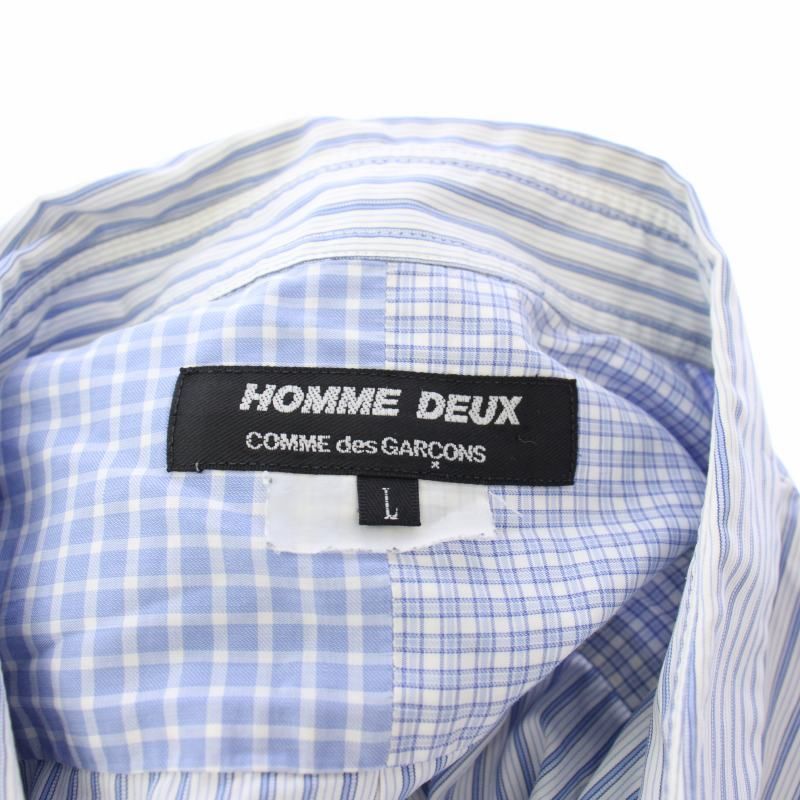新品★AD 2021★コムデギャルソン オムドゥ ストライプシャツ XL COMME des GARCONS HOMME DEUX(コムデギャルソンオムドゥ