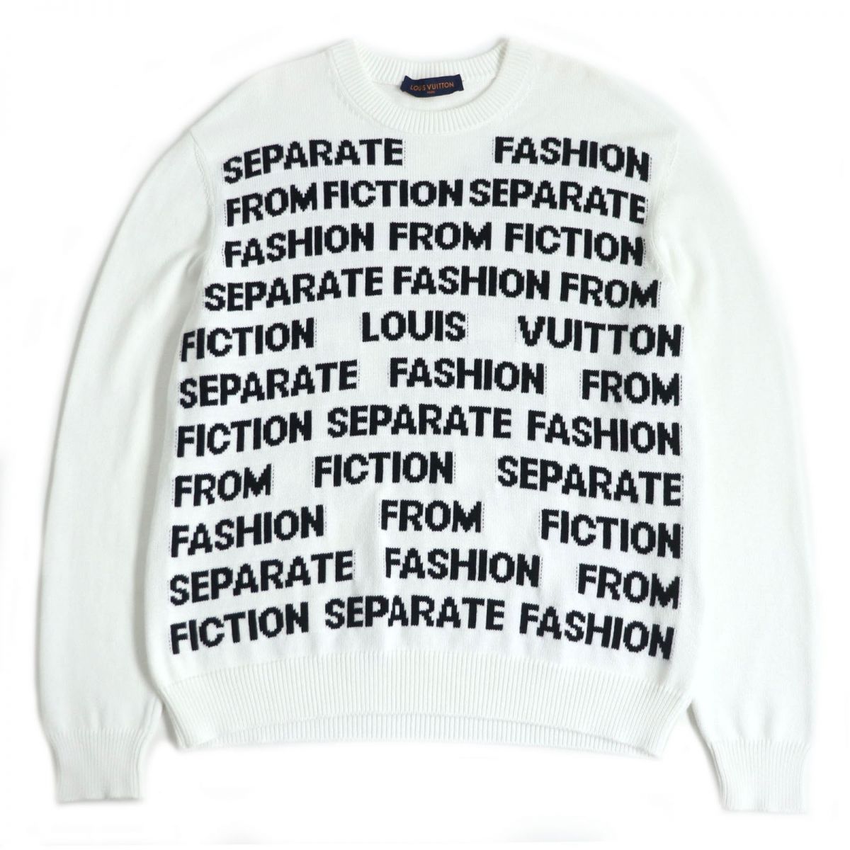 極美品□21AW ルイヴィトン 1A8WSW コットン100% クルーネック ロング