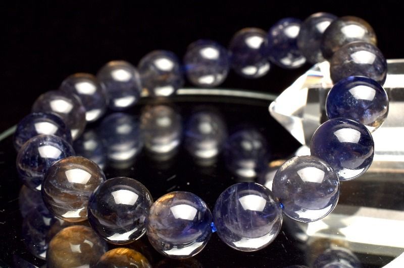 １点物 透明度抜群 高品質 アイオライト 10.5mm ブレスレット パワーストーン 天然石 _MA8308 NEXPOTALLINN_EU