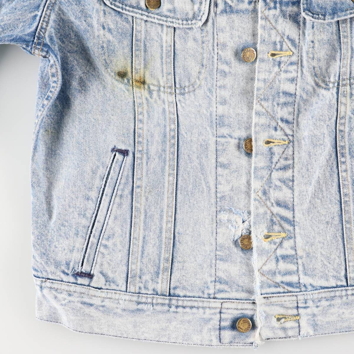 古着 80~90年代 リー Lee デニムジャケット Gジャン USA製 メンズM相当