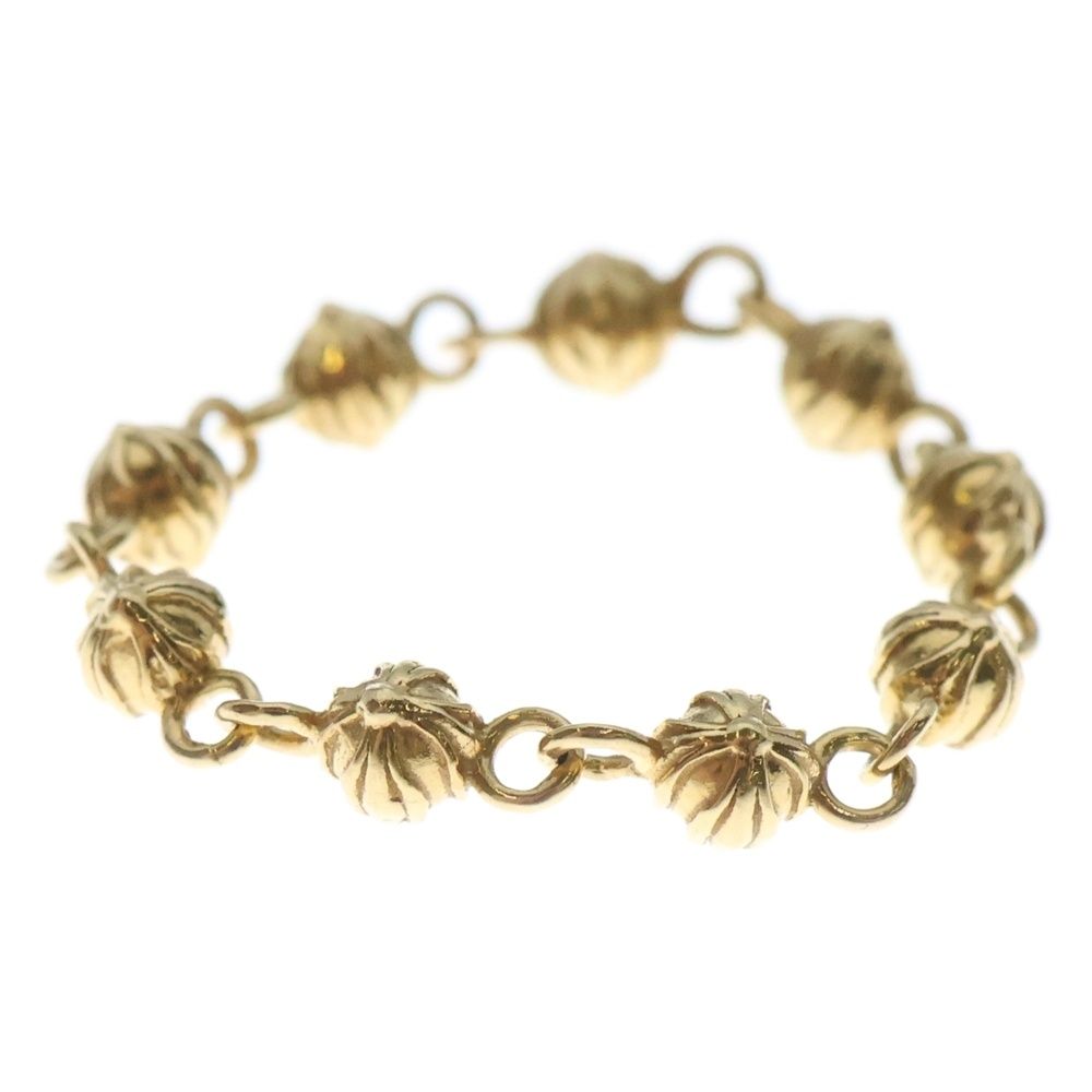 CHROME HEARTS クロムハーツ 22K BEAD CHAIN TINY ビーズチェーン タイニー リング ゴールド WWW_NOITHATQUANGTHANH_NET