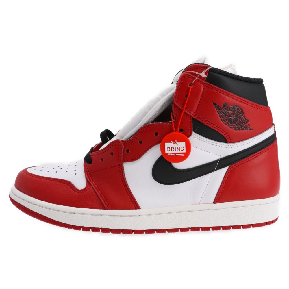 NIKE (ナイキ) 2015年 AIR JORDAN 1 RETRO HIGH OG CHICAGO 555088-101 エアジョーダン1ハイカットスニーカー シカゴ US12/30cm ホワイト/レッド