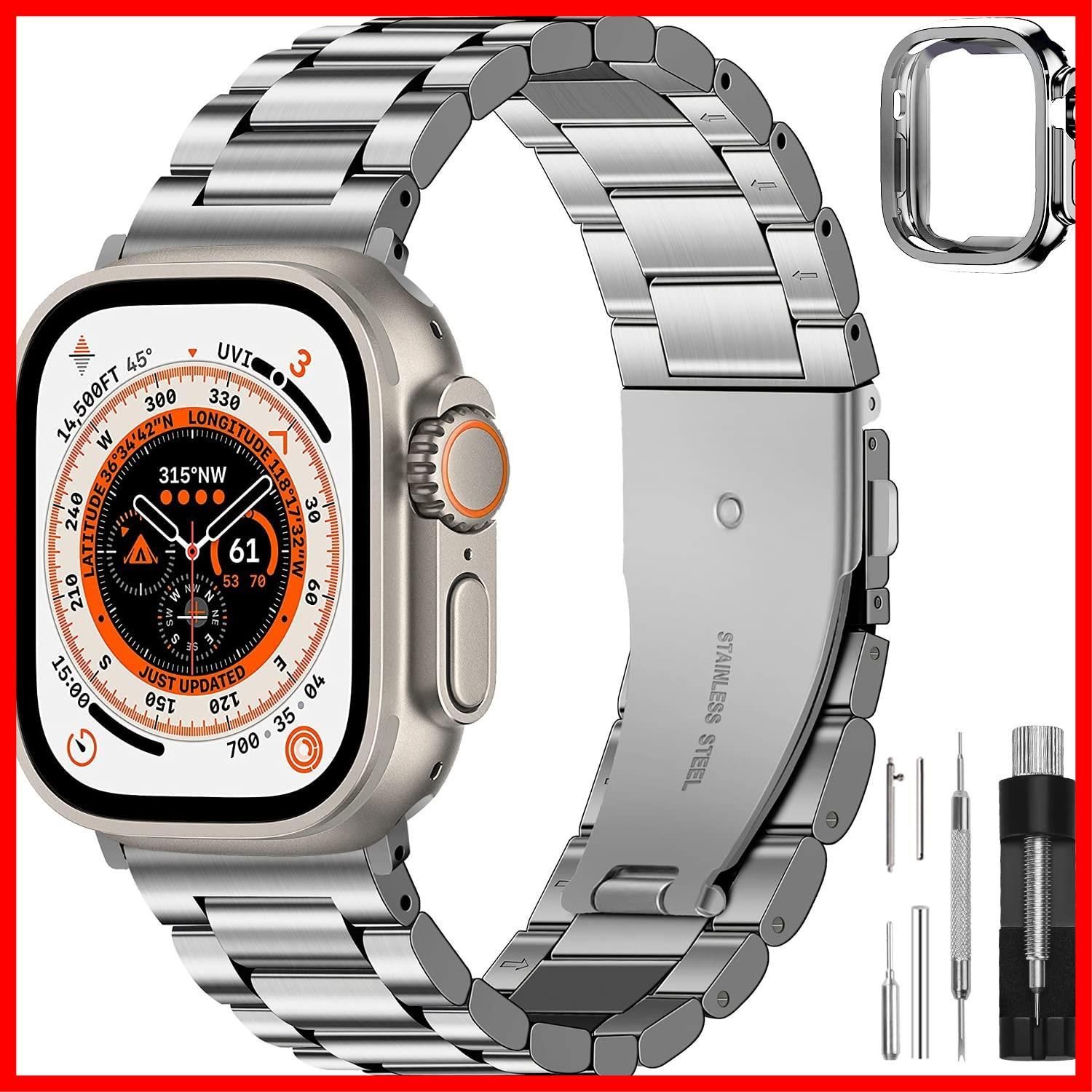 【特売】Apple Watch バンド ベルト ステンレス、49mm 45mm 44mm 42mm 41mm 40mm 38mm コンパチブル iwatchバンド アップルウォッチ バンドApple Watch Series 8/7/6/5/4/3/2/1、S