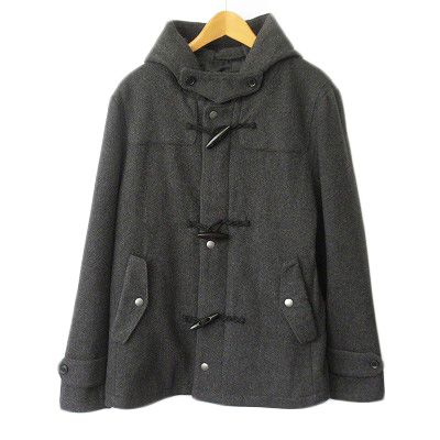 グローバルワーク GLOBAL WORK ダッフルコート メルトン ウール M グレー