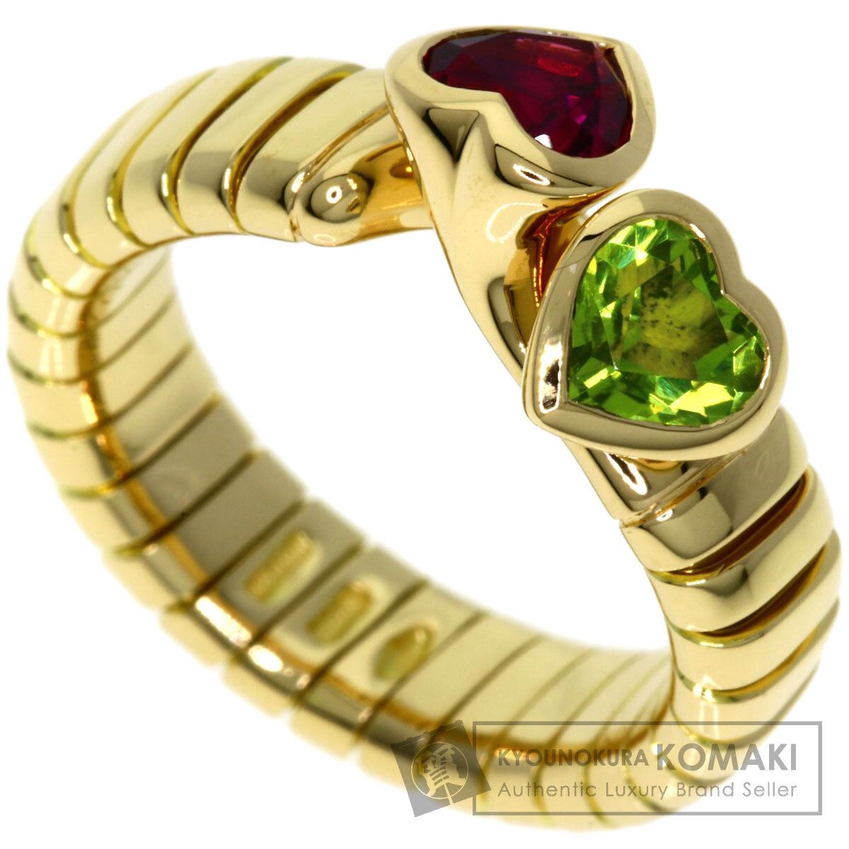 BVLGARI ブルガリ トゥボガス ハート ピンクトルマリン ペリドット 