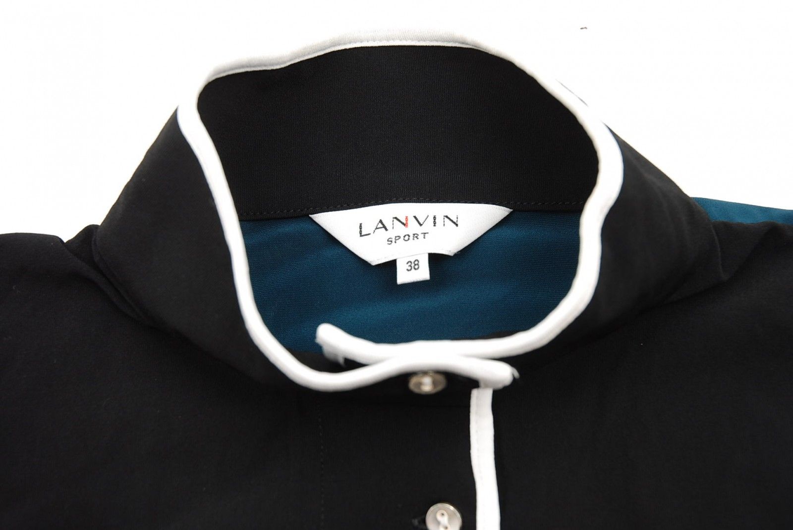 LANVIN - coco 中古 ランバンスポール LANVIN SPORT レディース ノースリーブ 38(M) ブラック×グリーン系 シャツ 薄手 LANVIN - coco 中古 ランバンスポール LANVIN SPORT レディース