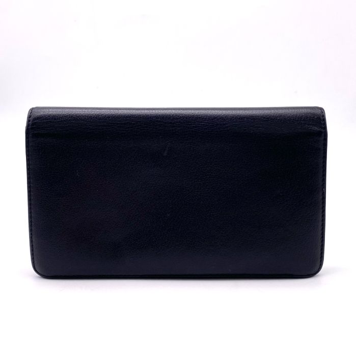 CHANEL シャネル カメリア ココマーク ラムスキン 二つ折り 長財布 eH0705A