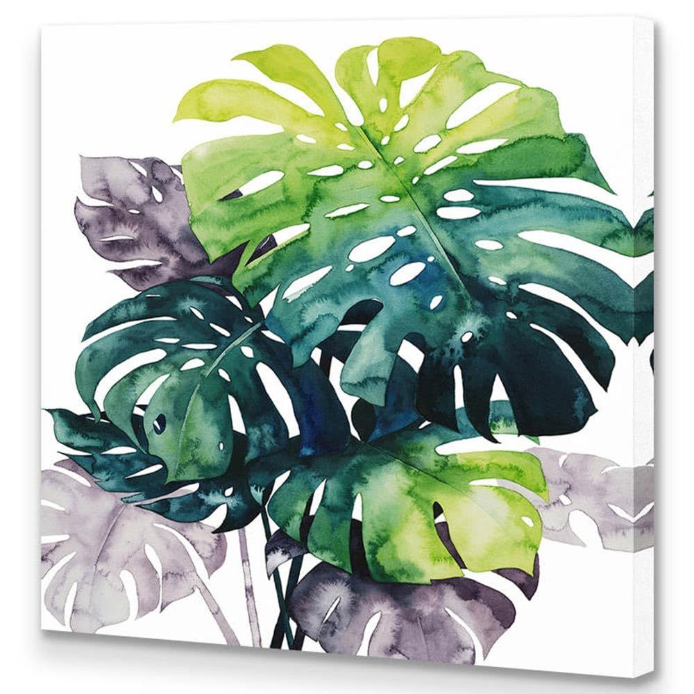 アートパネル 植物 ボタニカル W40cm H40cm アートフレーム 絵画 キャンバス 額付き ウォールアート ポップアート モダンアート 壁掛け インテリア 装飾