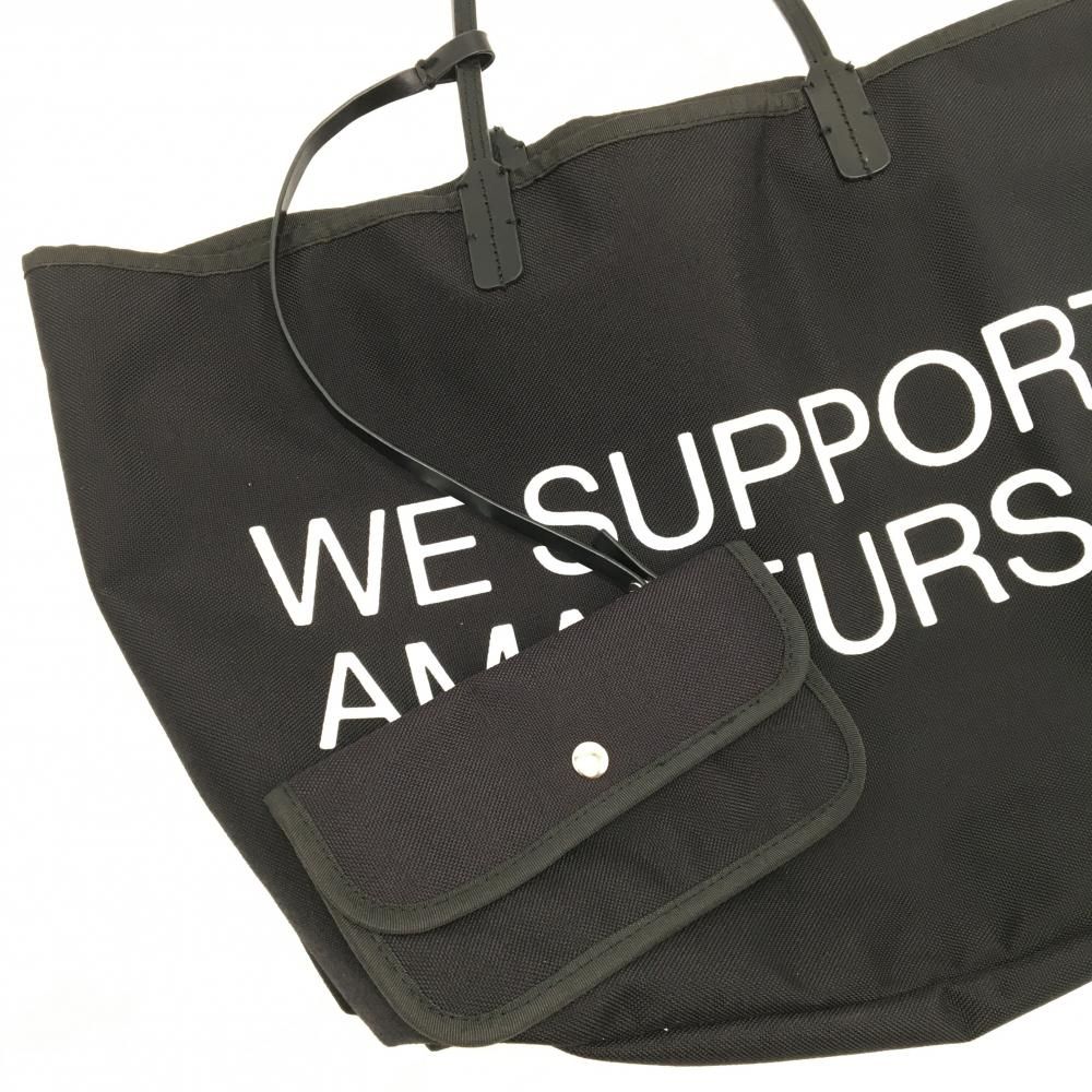 clubhaus ゴルフ　トートバッグ 美品】クラブハウス リバーシブルビックトートバッグ 黒×白 小物ケース