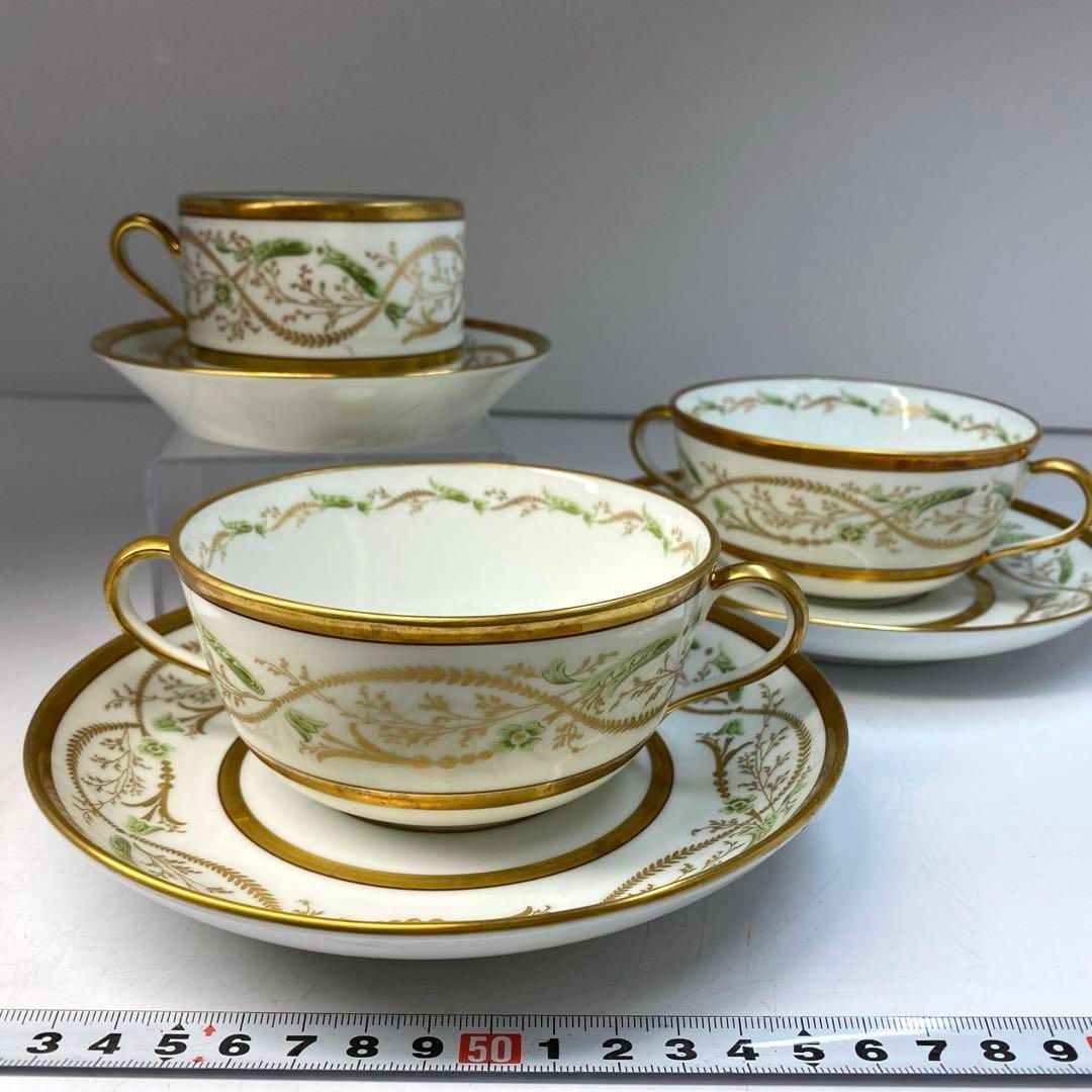 リチャードジノリ スカラ カップ＆ソーサー3点 東Y6-0410