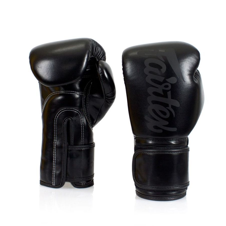 Fairtex BGV14 ボクシンググローブ - スーパーブラック 8oz